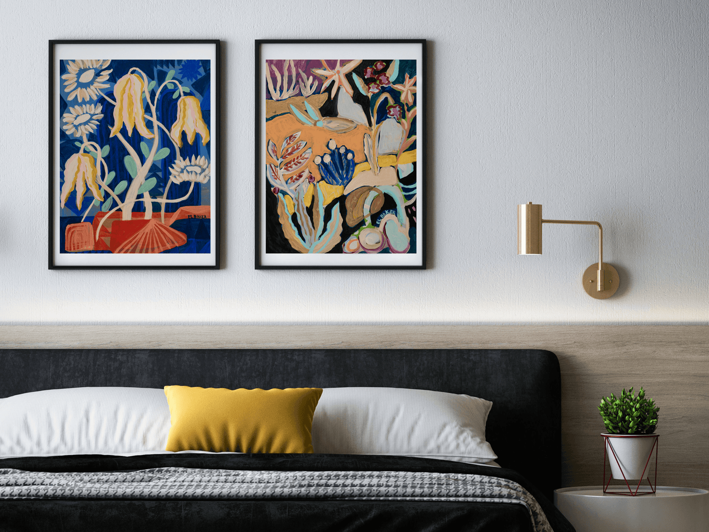 Colorful Desert Cactus Print