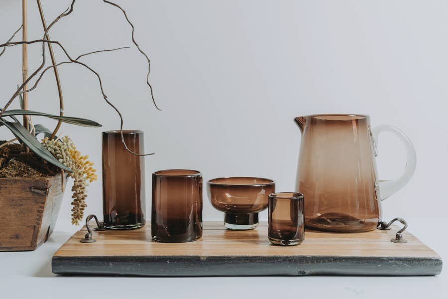 Handblown Mexican Tumblers - Tamarind