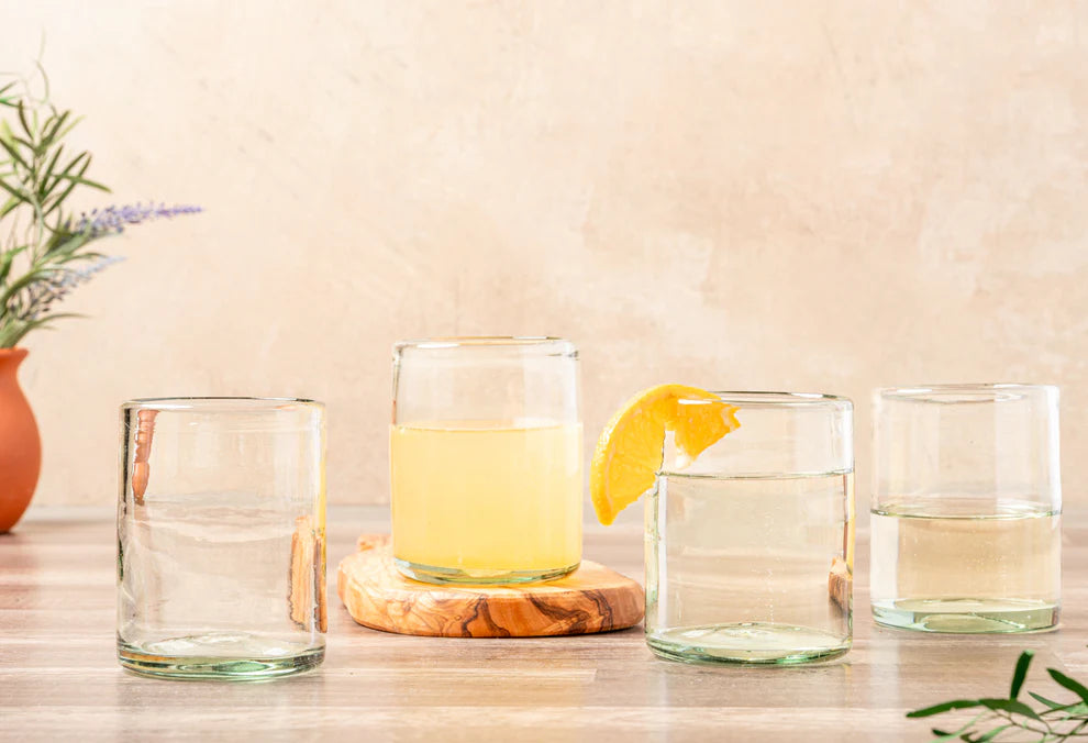 Handblown Mexican Tumblers - Clear