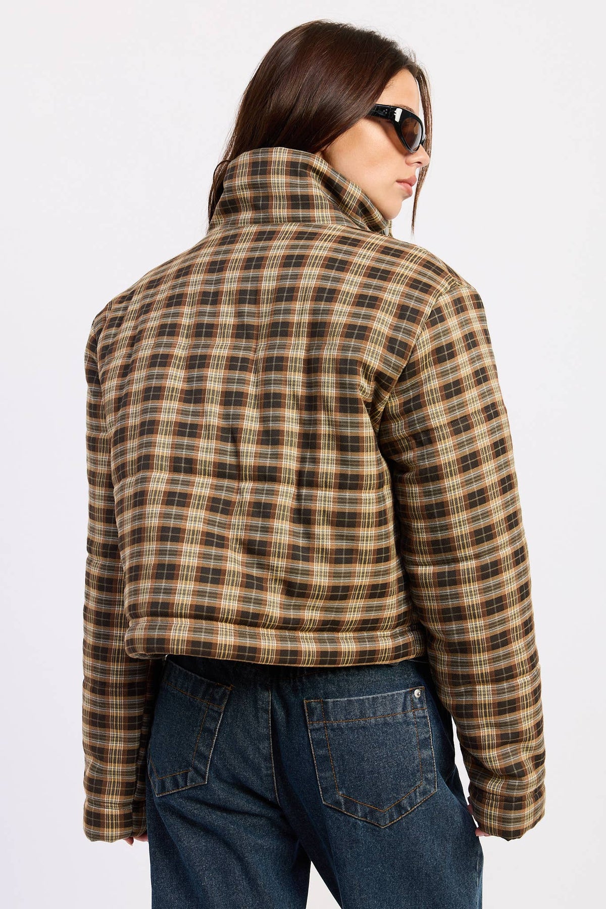 Ari plaid puffer jacket