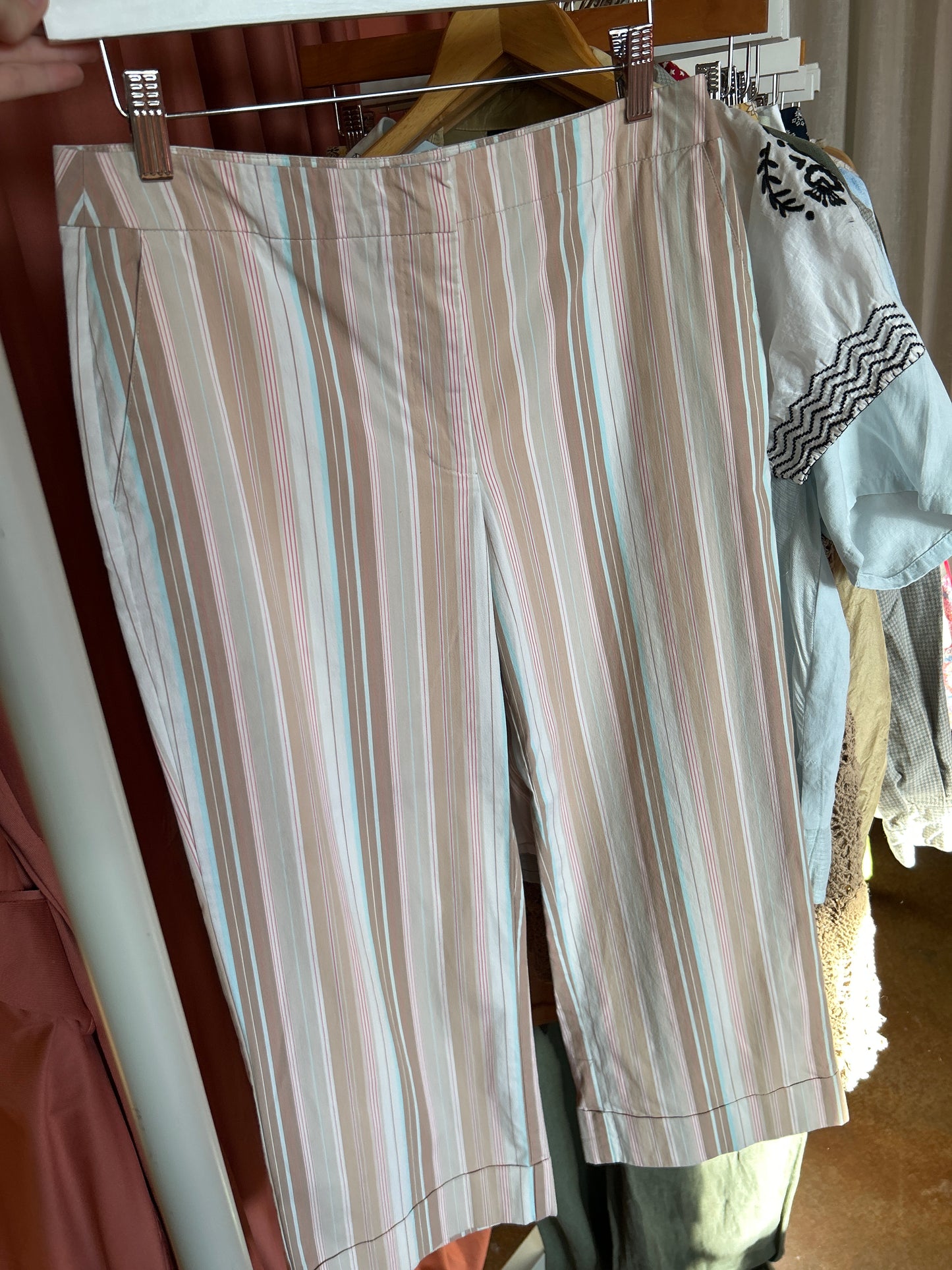 5035 new york cotton striped pants