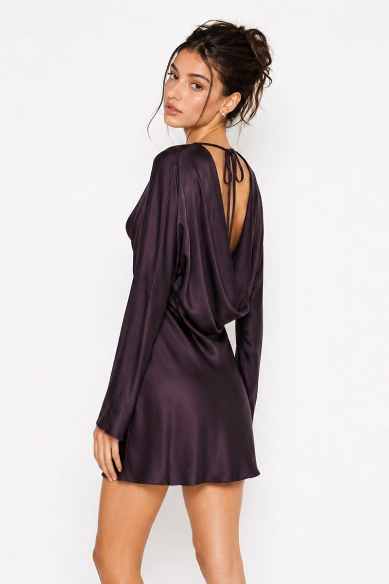Annabelle Satin Midi Dress