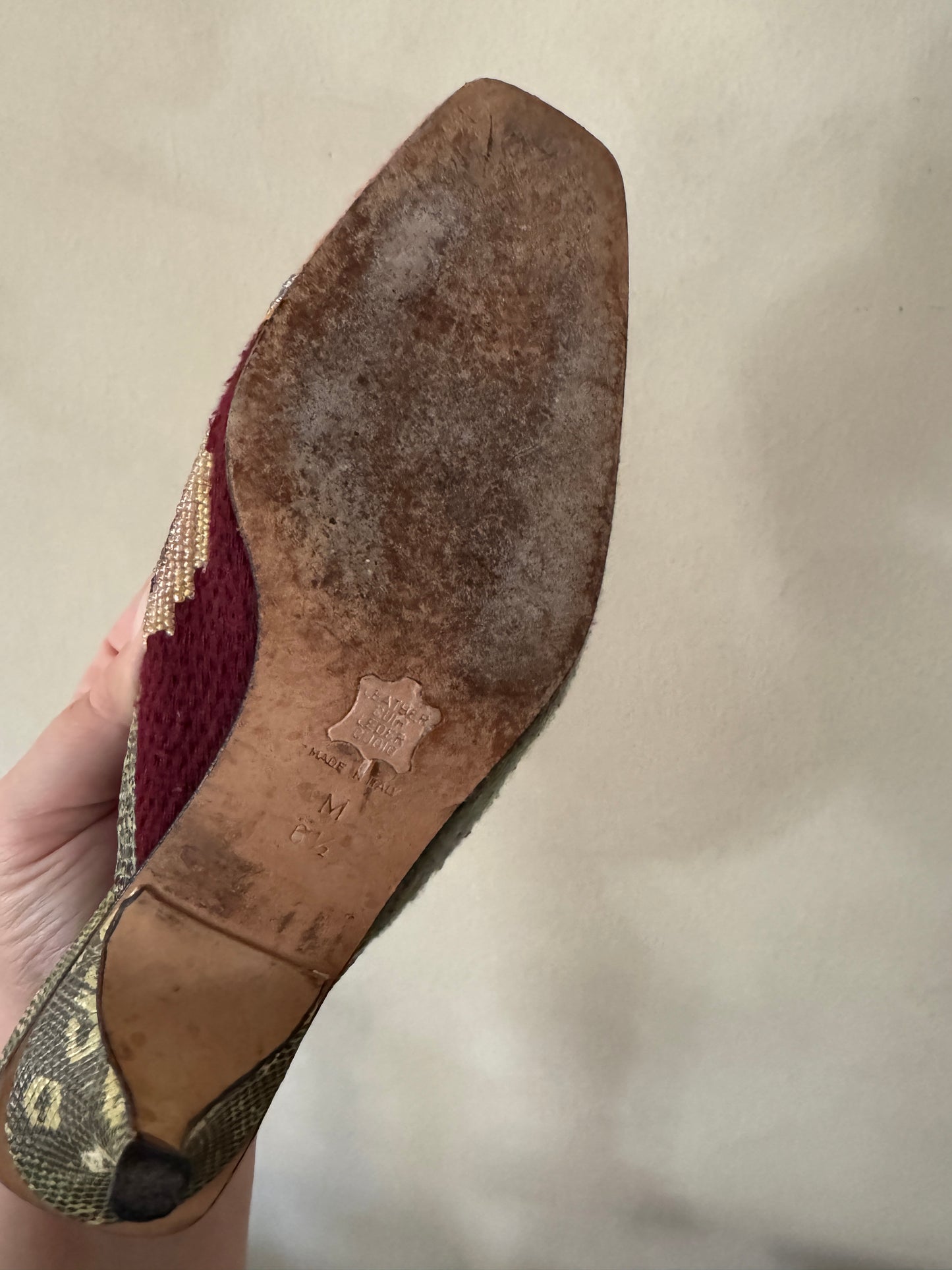 Fendi Beaded Kitten Heels