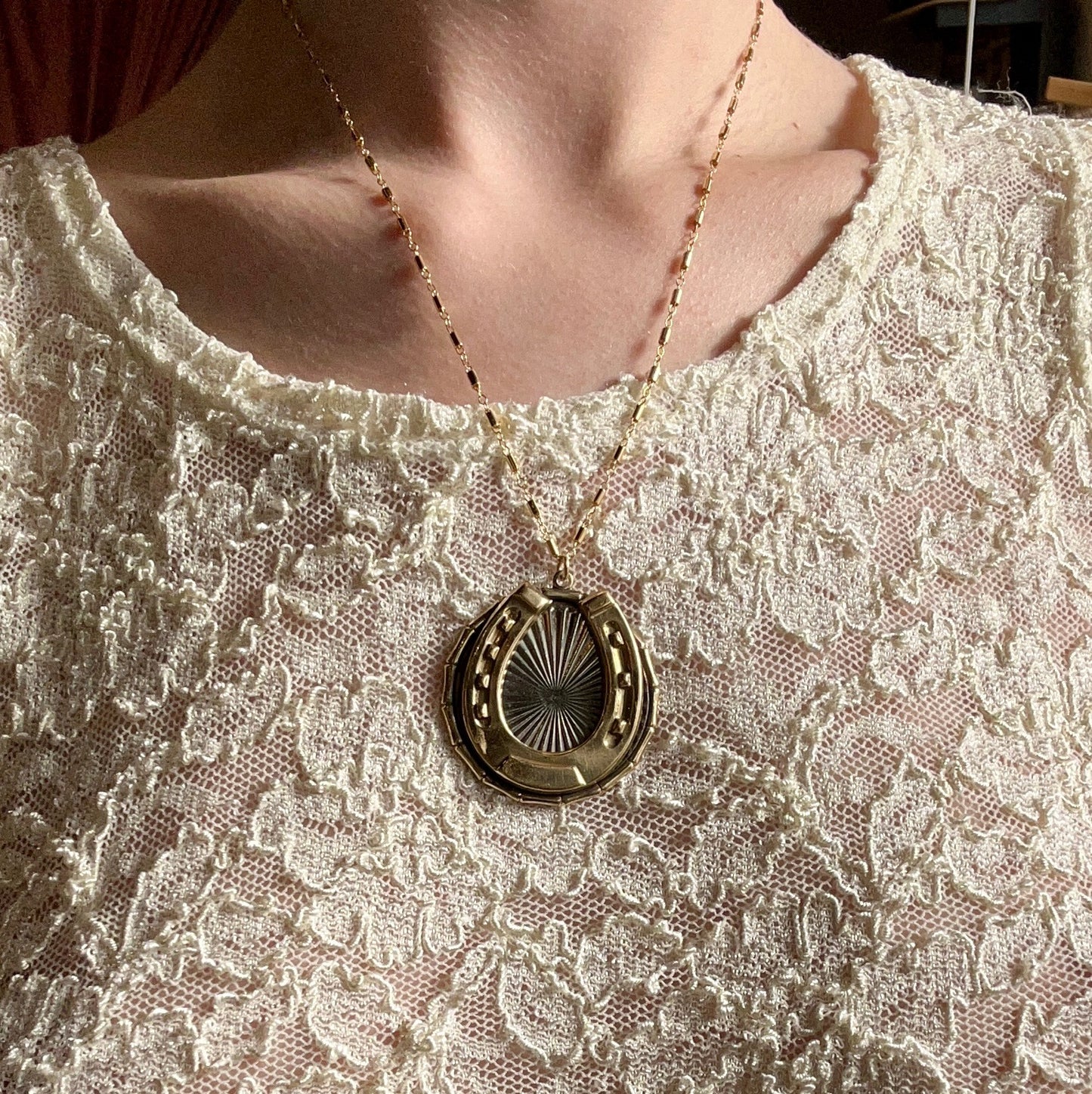 Lux & Luz Silver & Gold Horseshoe Necklace