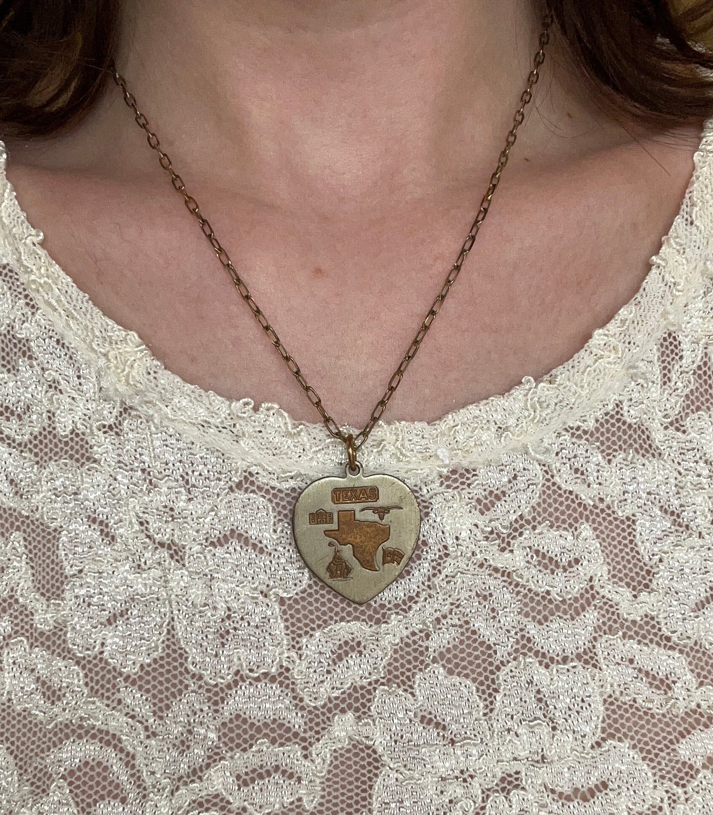 Lux & Luz Heart Shaped Texas Necklace
