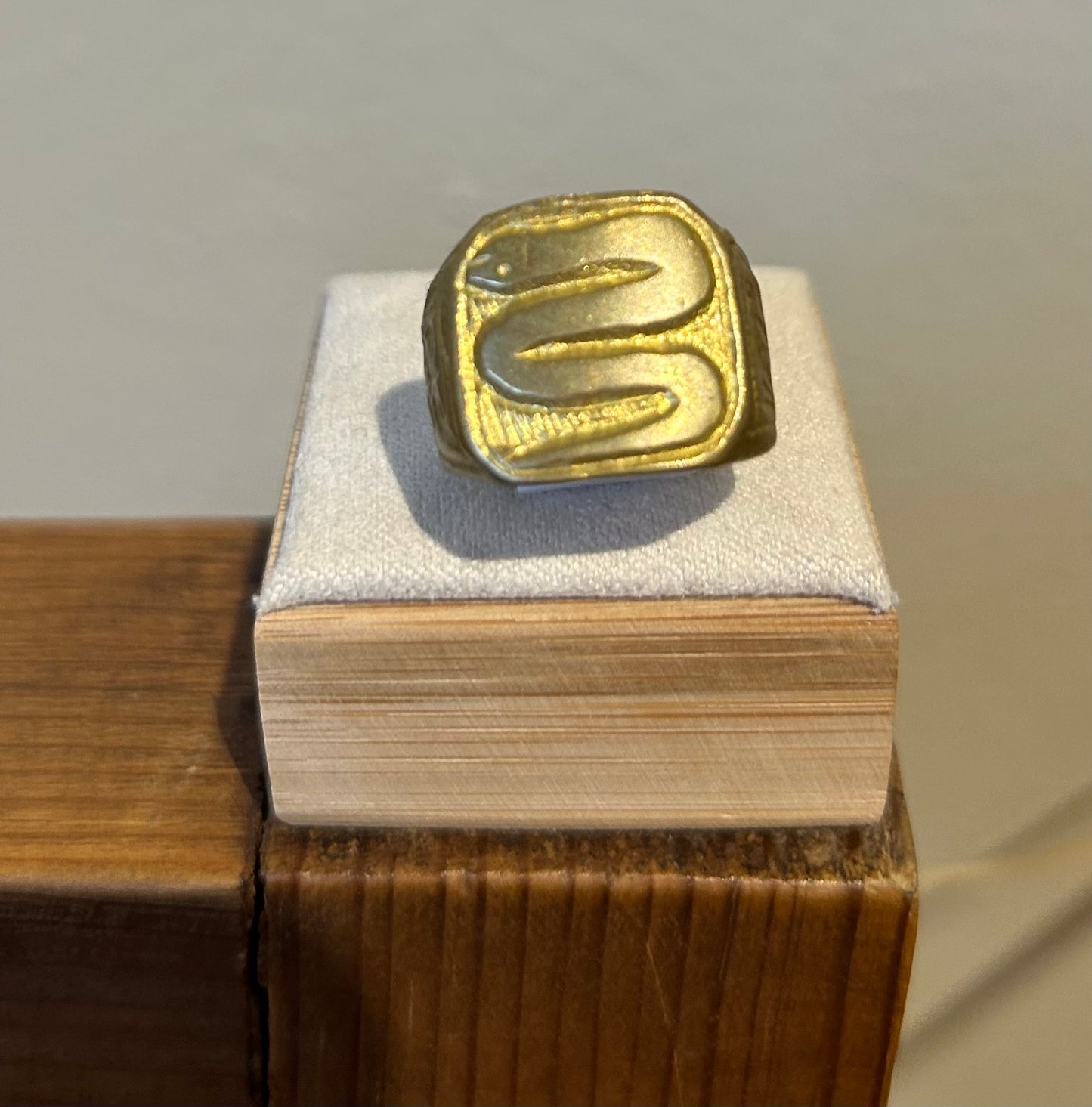 Lux & Luz Snake Square Ring