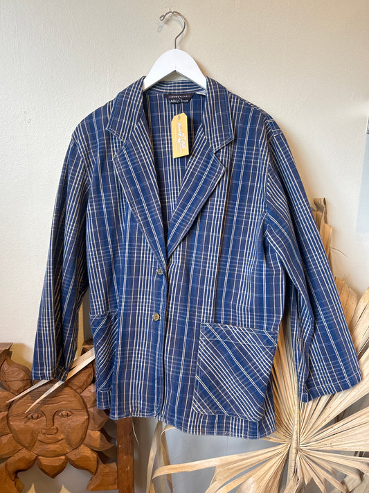 1206 Workwear Plaid Blue Jacket