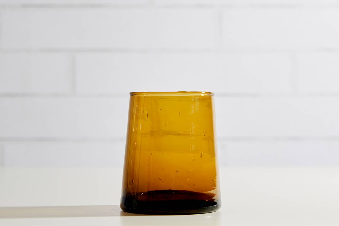 Moroccan Cone Glassware Small - Amber