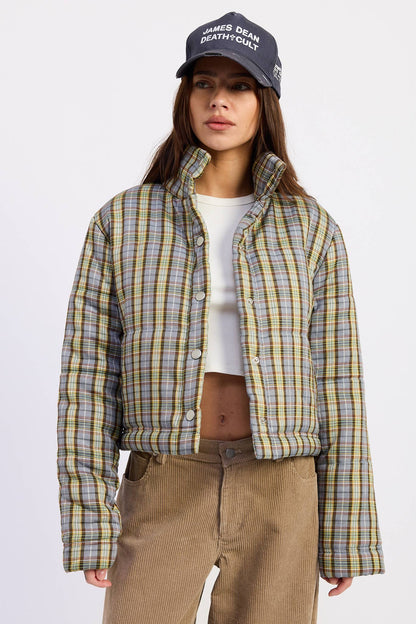 Ari plaid puffer jacket