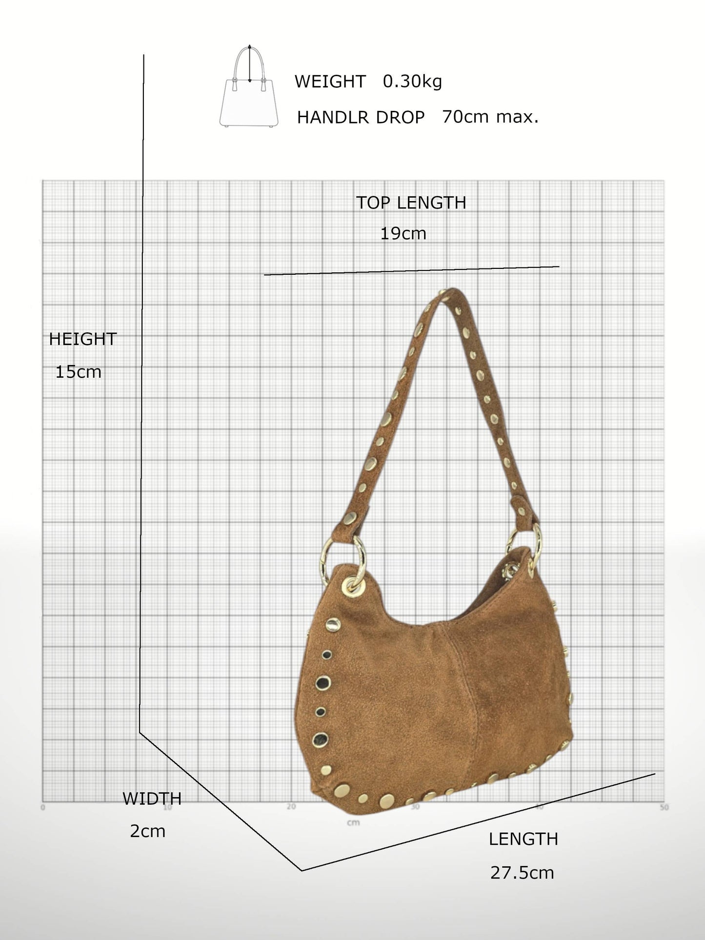Gemma Suede Leather Bag