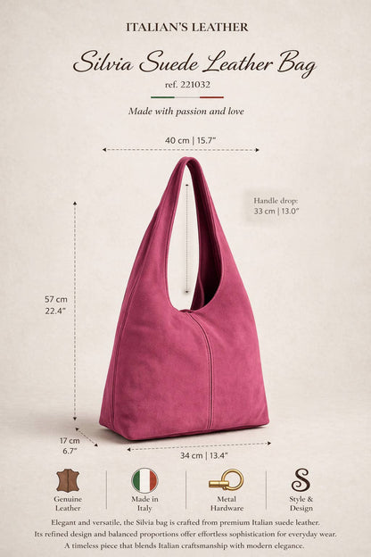 Gwen Suede Leather Bag