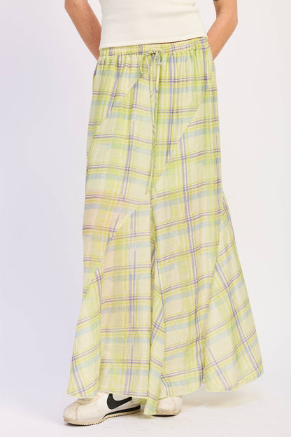 Soleil Drawstring Maxi Skirt