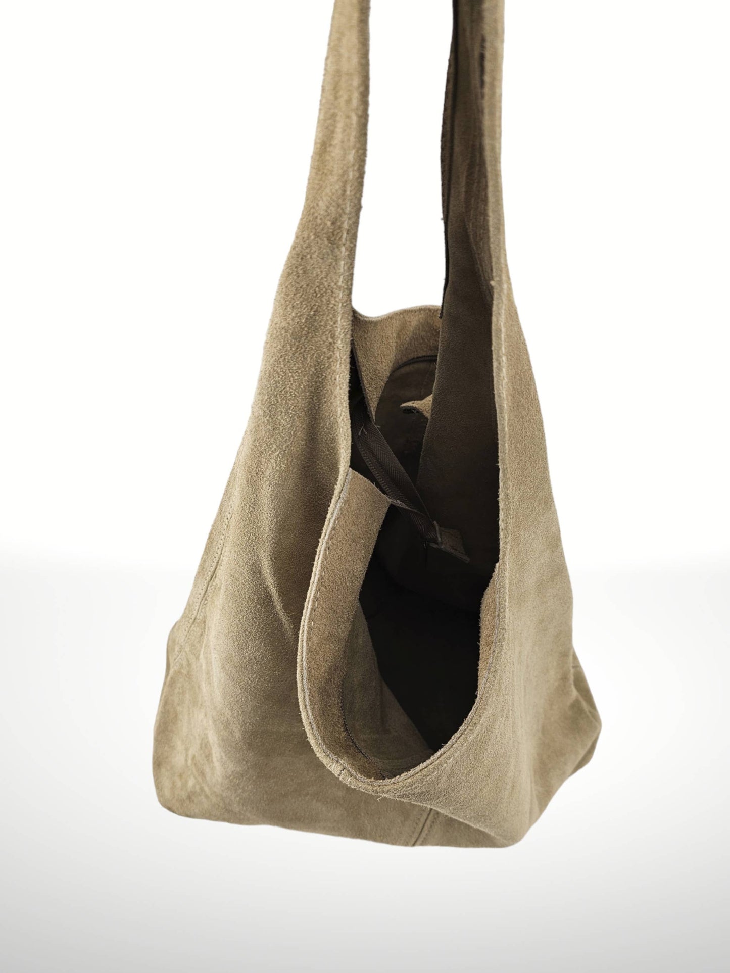 Silvia Suede Leather Shoulder Bag