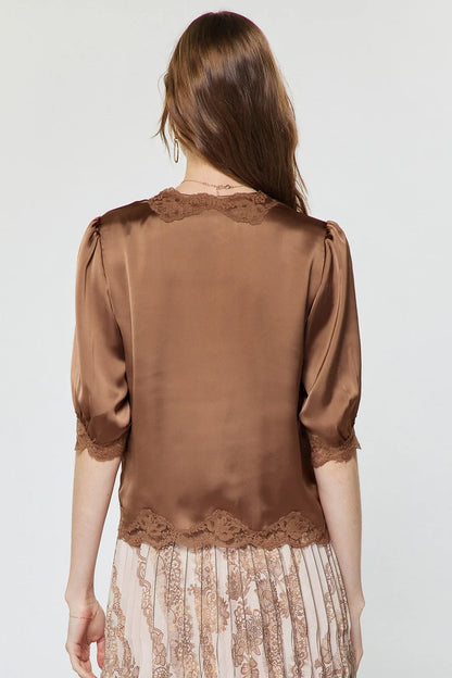 Iris Satin Blouse