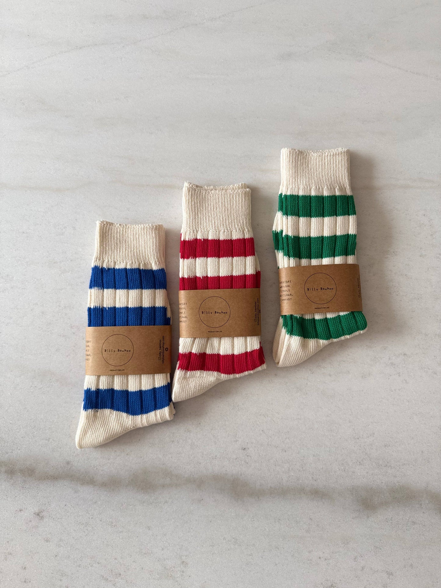 Billy Bamboo Color Stripe High Socks