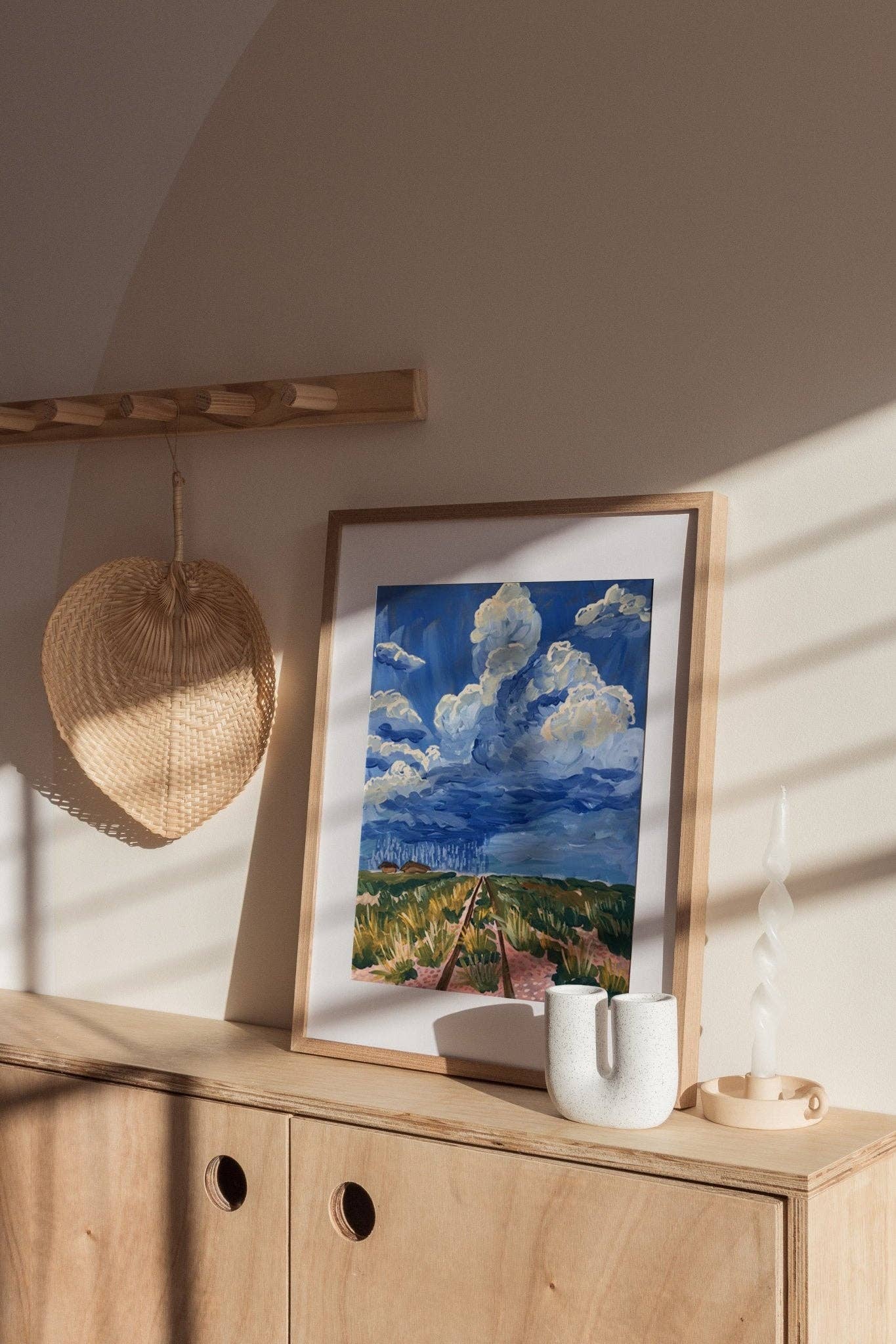 West Texas Rain Clouds Landscape Print