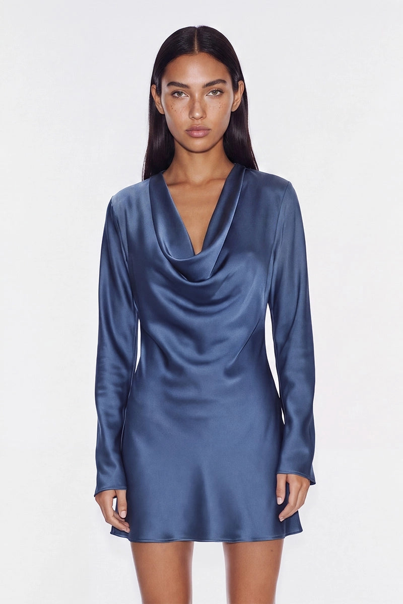 Annabelle Satin Midi Dress