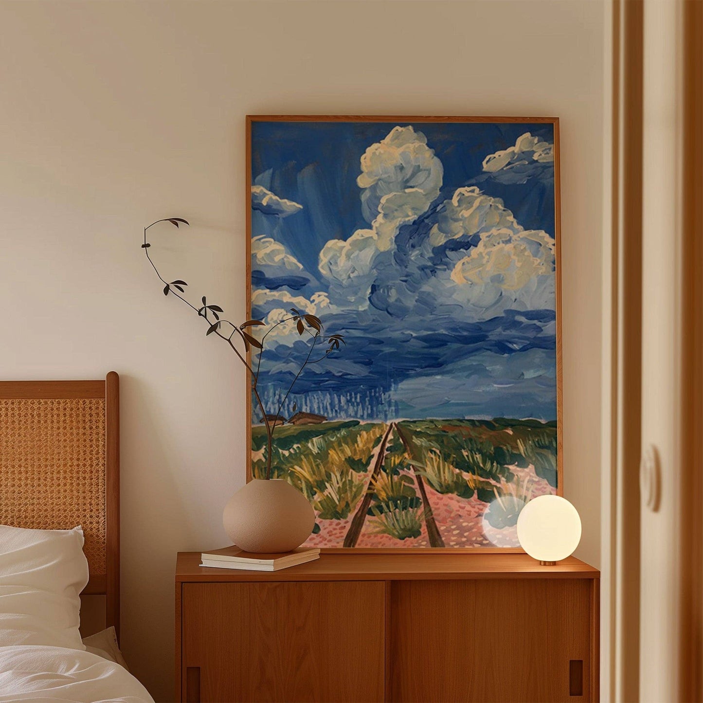 West Texas Rain Clouds Landscape Print