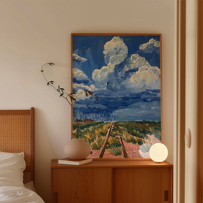 West Texas Rain Clouds Landscape Print