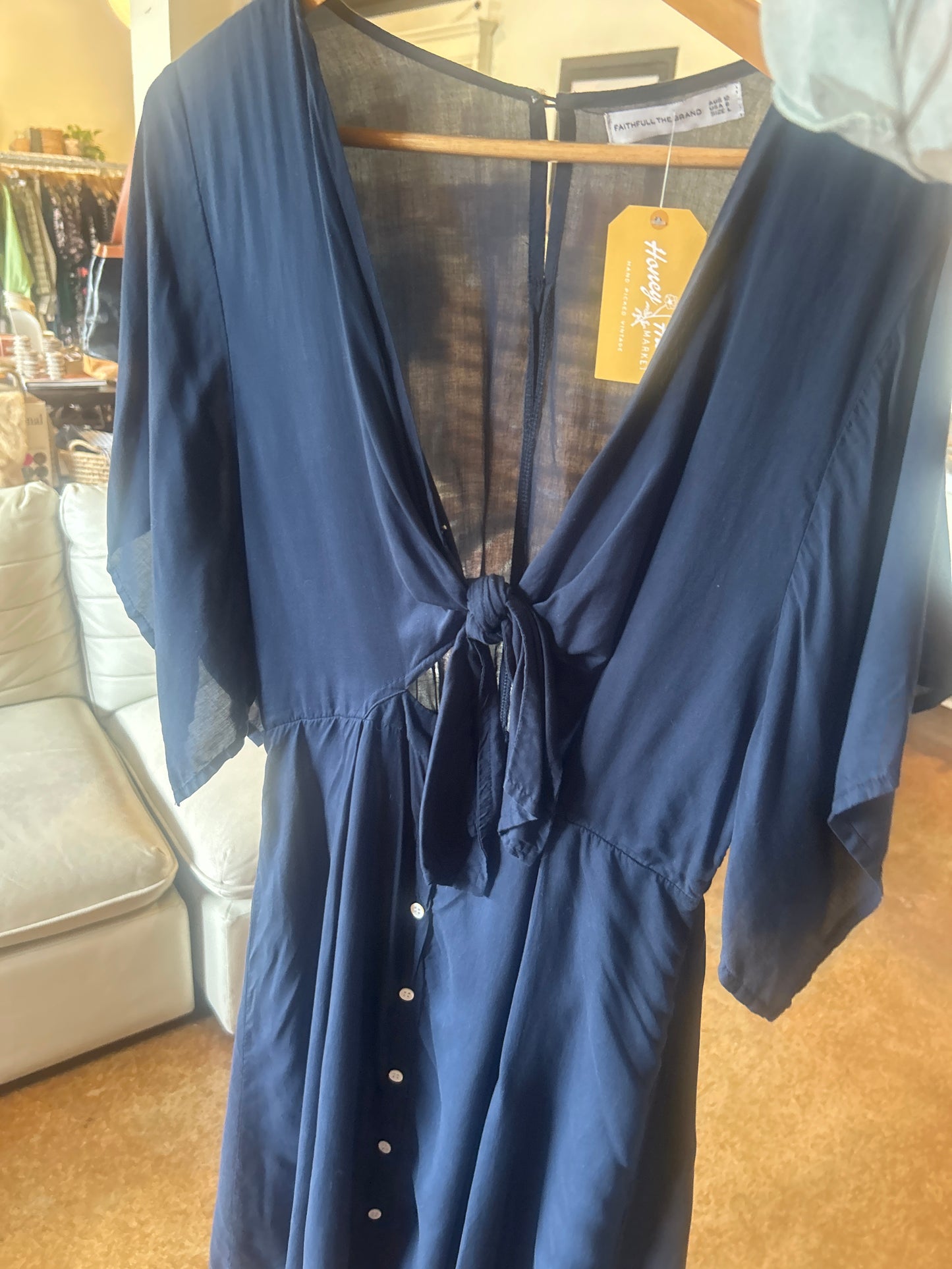 9306 faithful the brand blue dress