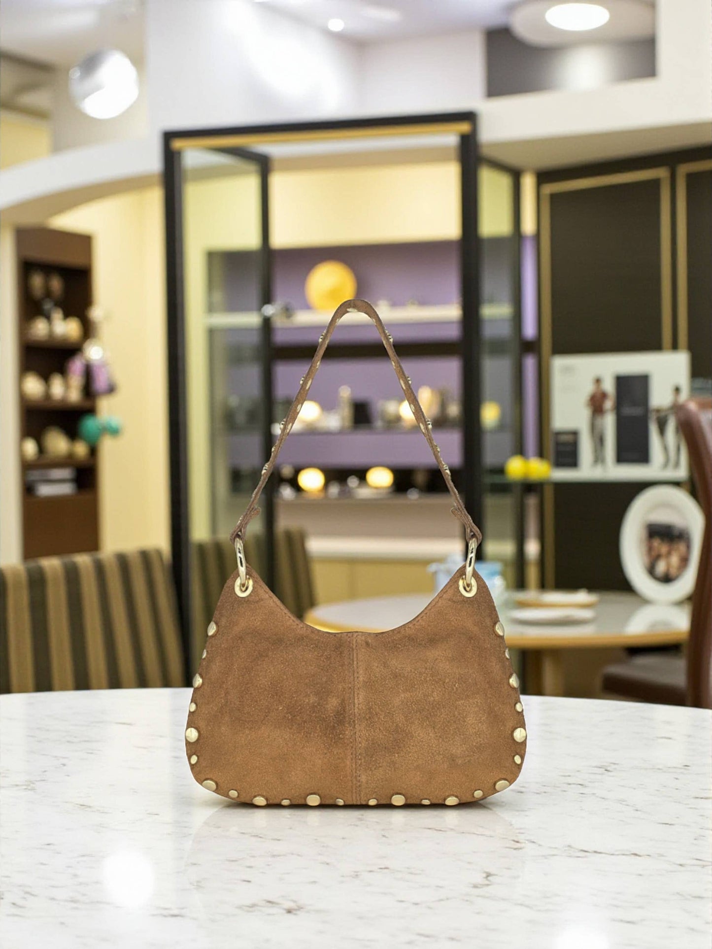 Gemma Suede Leather Bag