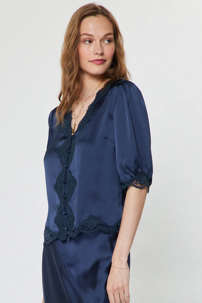 Iris Satin Blouse