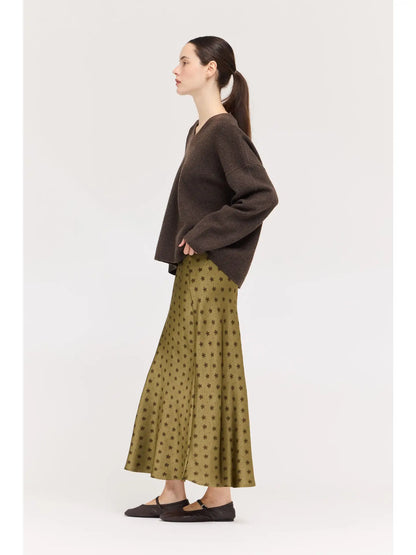 Clover Satin Skirt