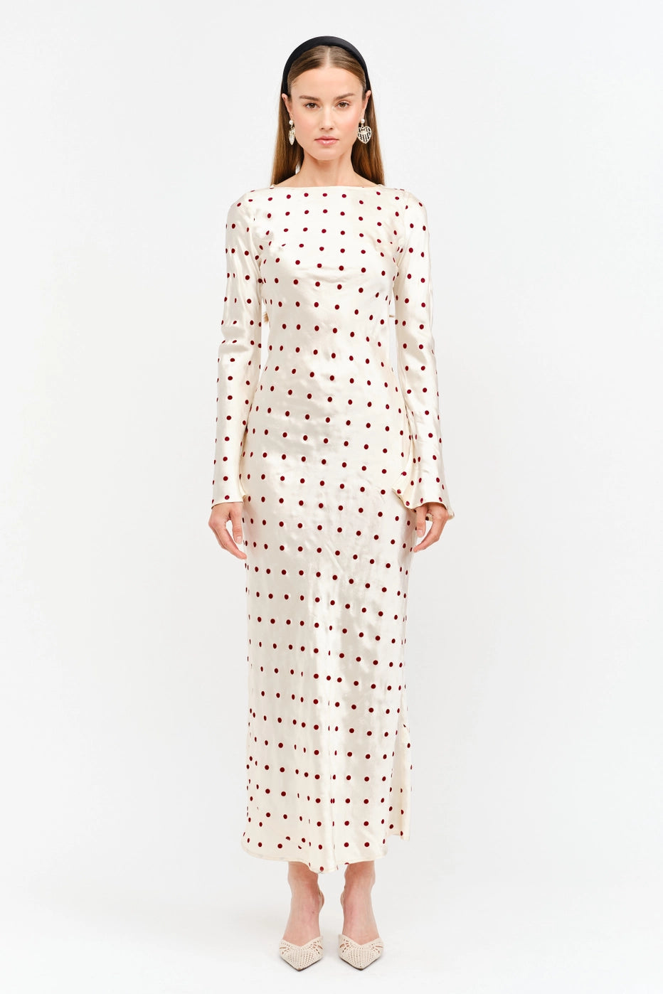 Georgie Cream Dot Dress
