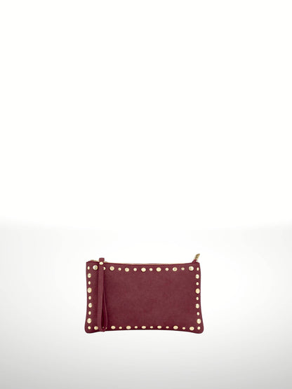 Uniles suede leather handbag