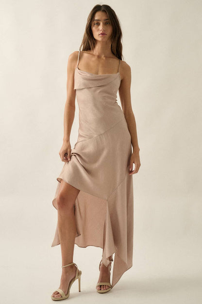 Veronica Satin Maxi Dress