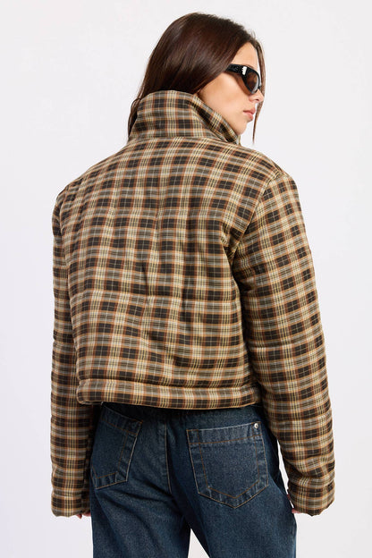Ari plaid puffer jacket