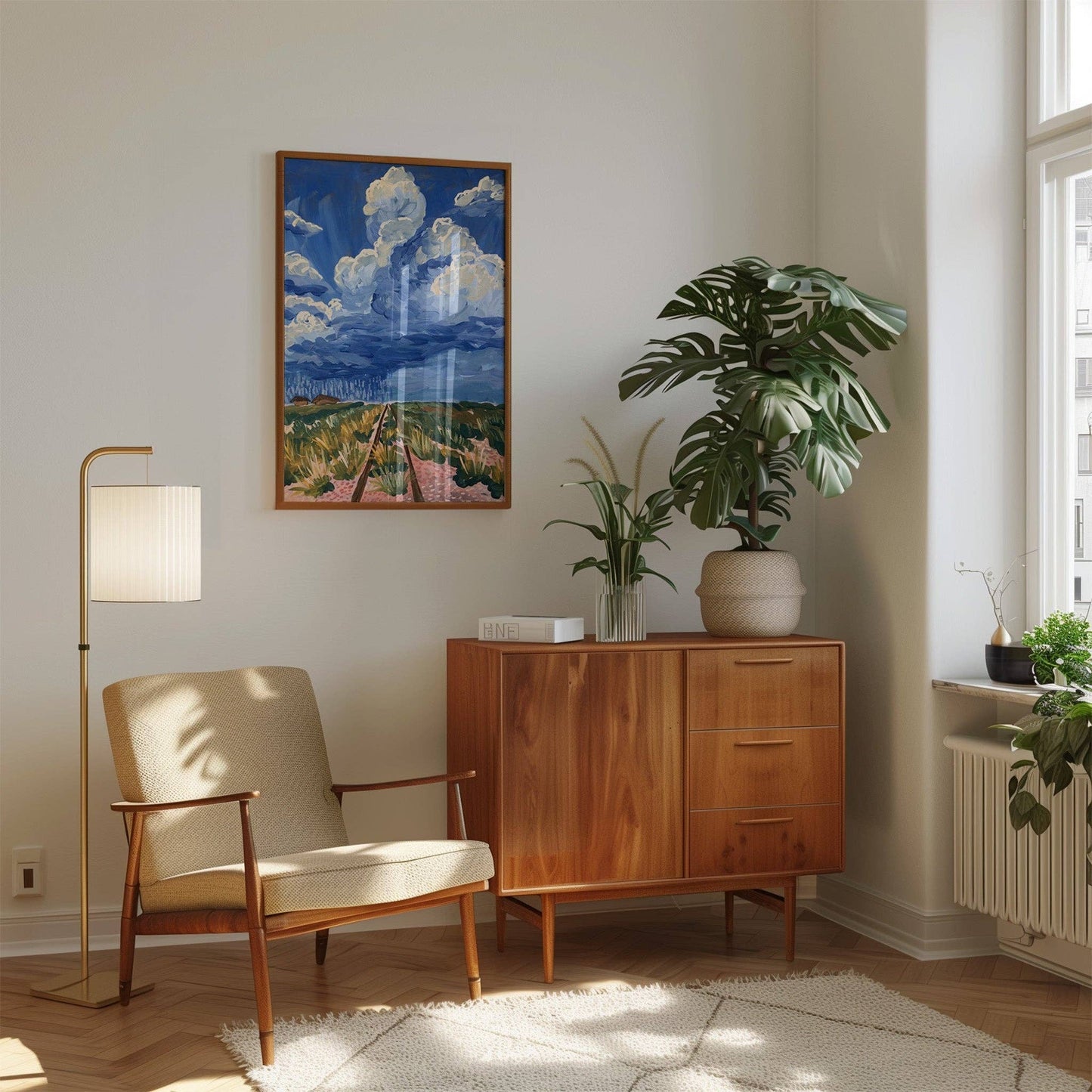 West Texas Rain Clouds Landscape Print