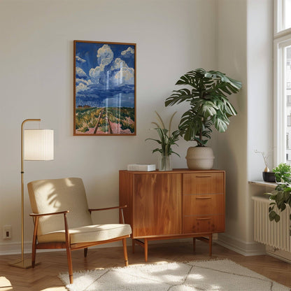 West Texas Rain Clouds Landscape Print