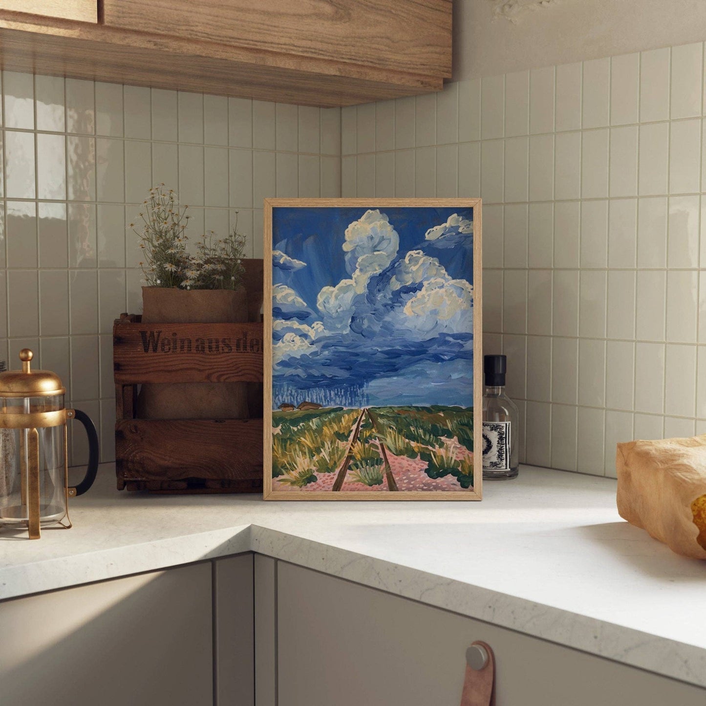 West Texas Rain Clouds Landscape Print