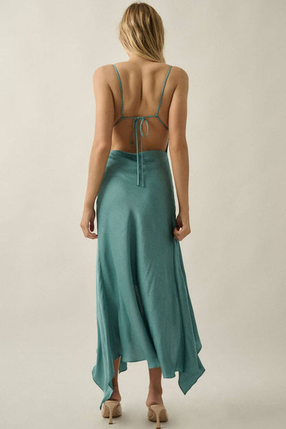 Veronica Satin Maxi Dress