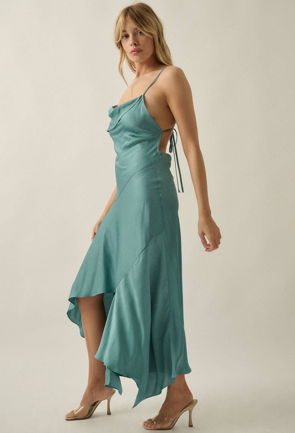 Veronica Satin Maxi Dress
