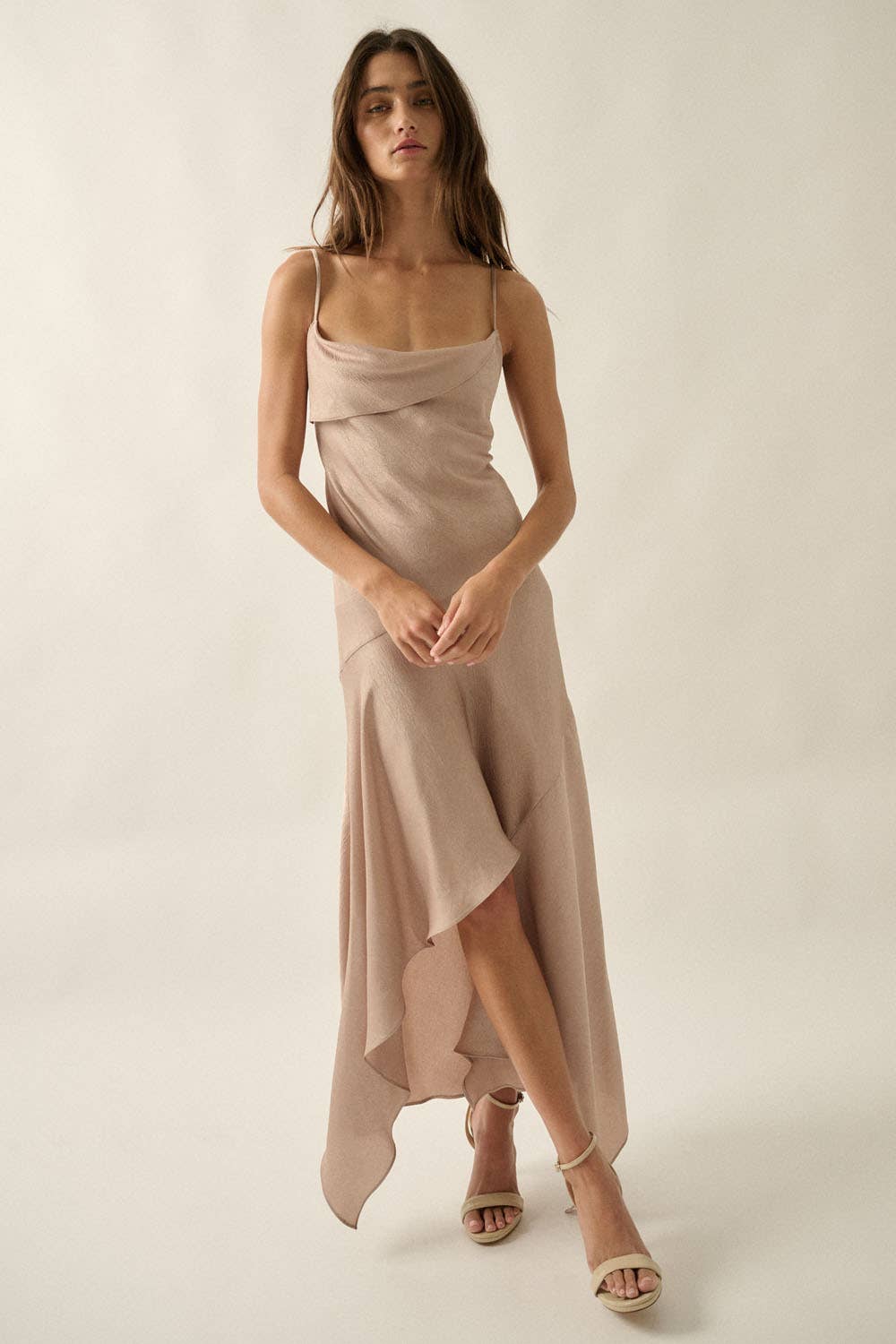 Veronica Satin Maxi Dress