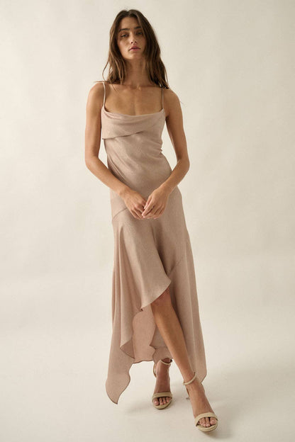 Veronica Satin Maxi Dress