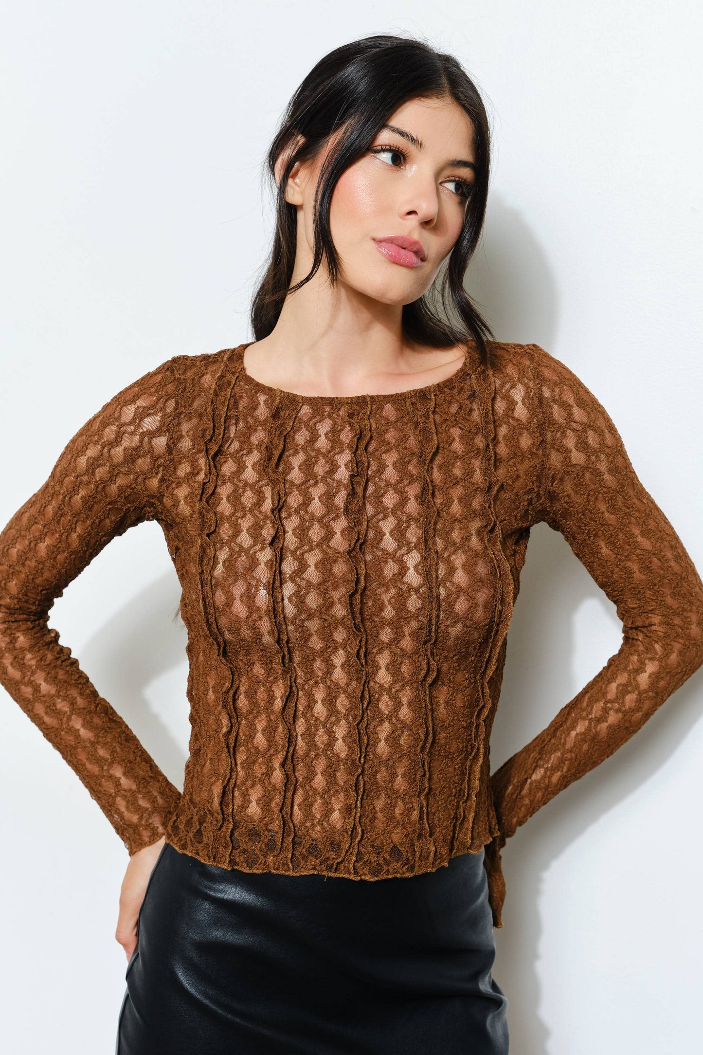 Rita Lace Long Sleeve Top