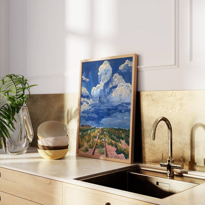 West Texas Rain Clouds Landscape Print