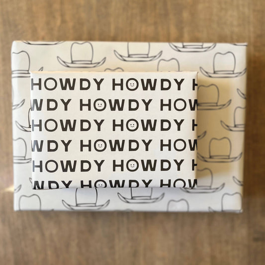 Hats & Howdys Gift Wrap - Rolls