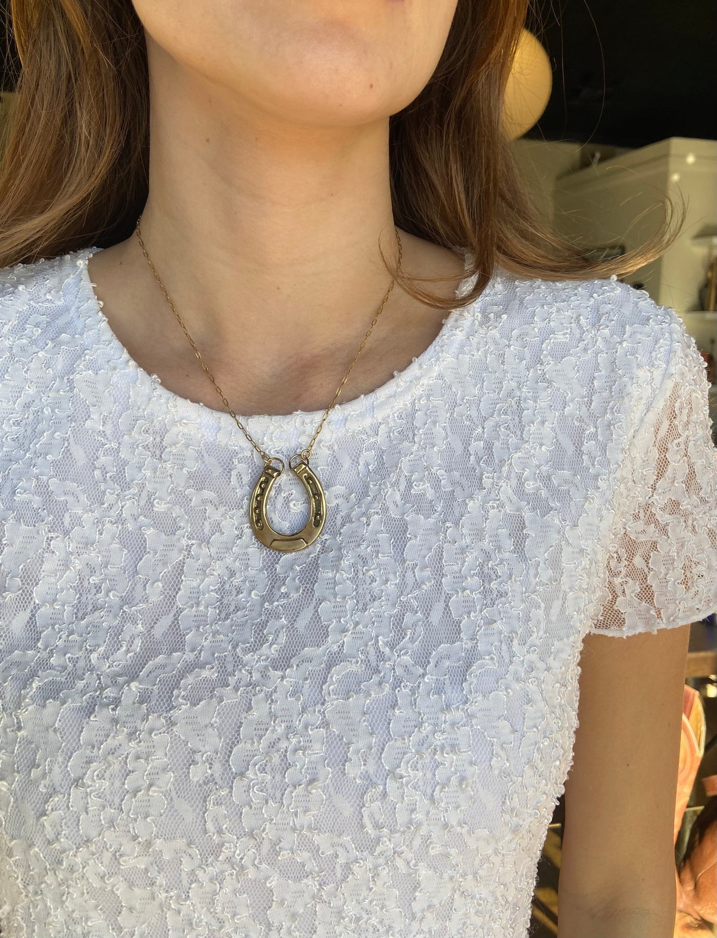 Lux & Luz Horseshoe Gold Necklace