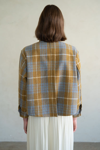 Plaid Button Down Jacket