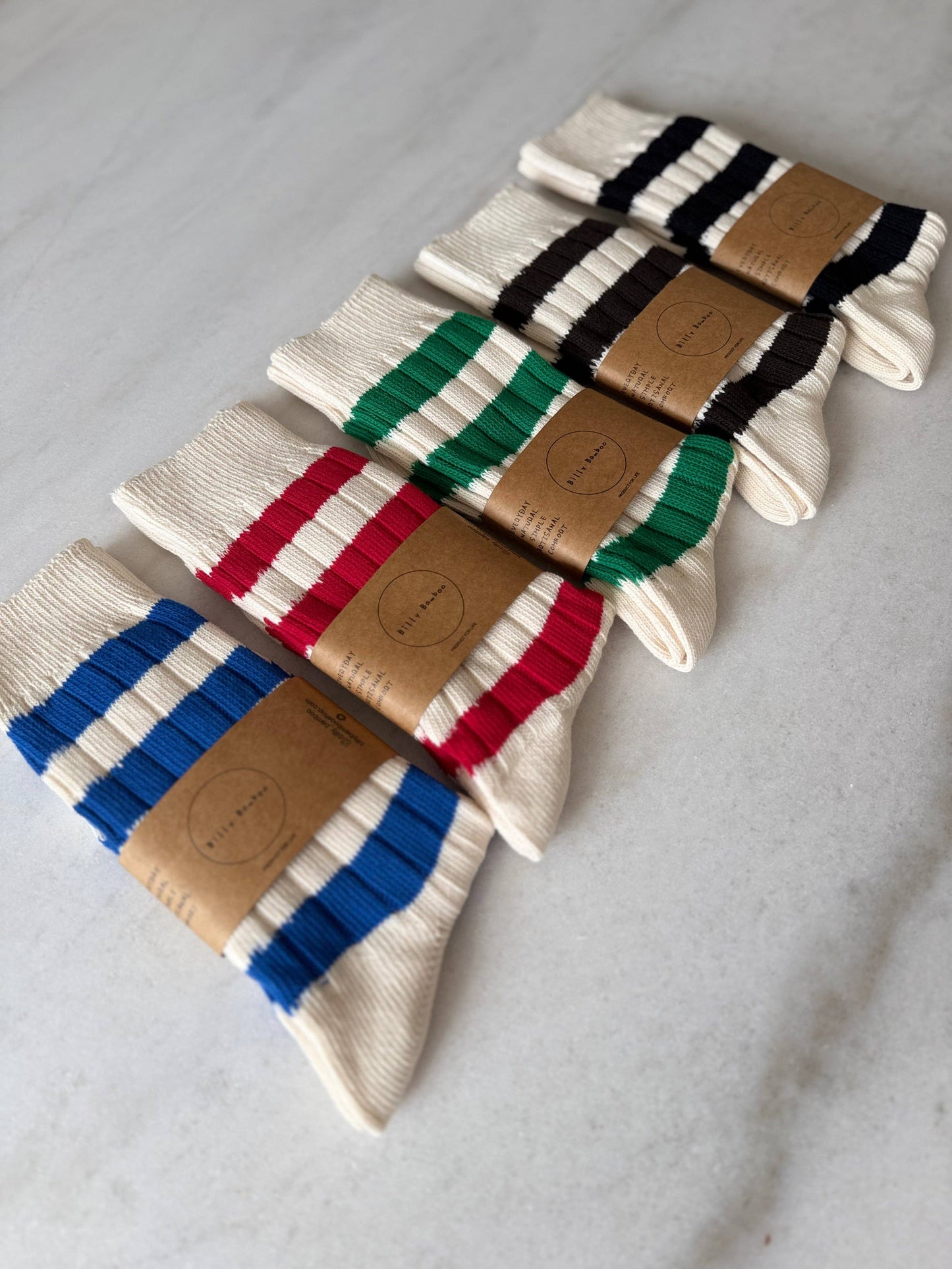 Billy Bamboo Color Stripe High Socks