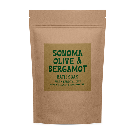 Bath Soak | Sonoma Olive & Bergamot | Salt + Essential Oil