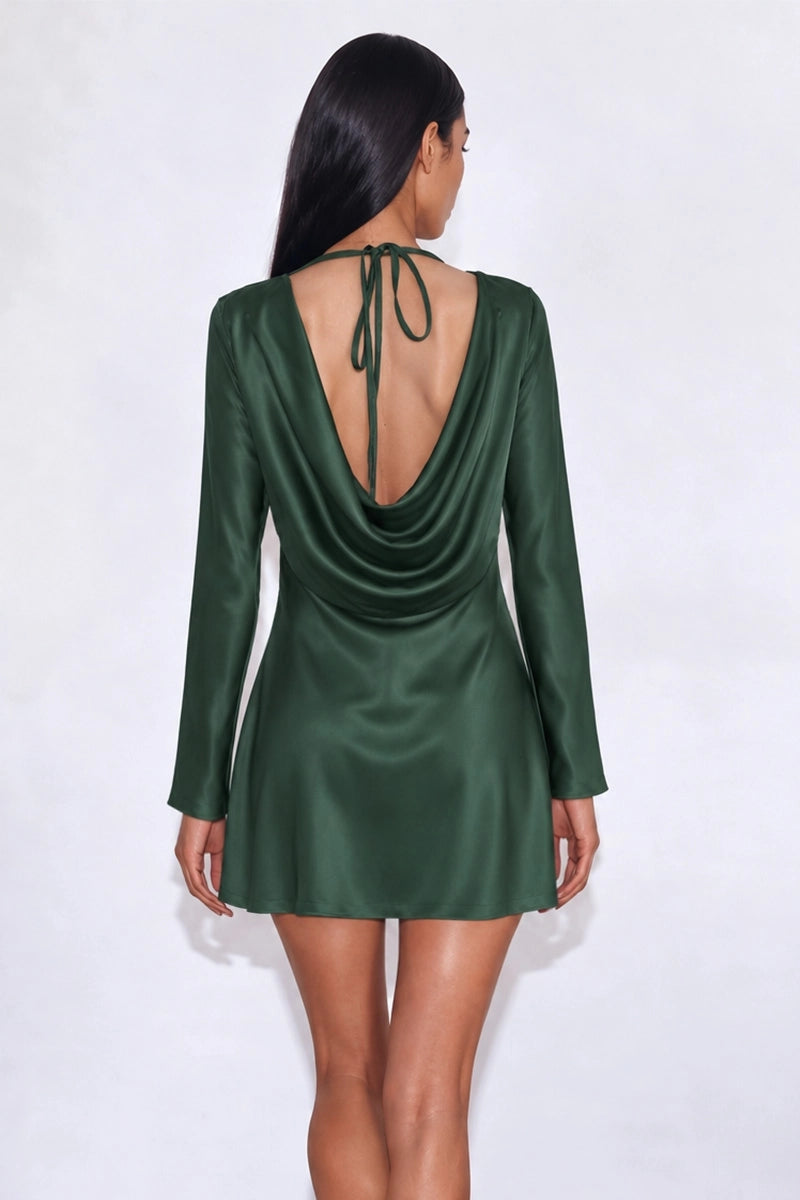 Annabelle Satin Midi Dress