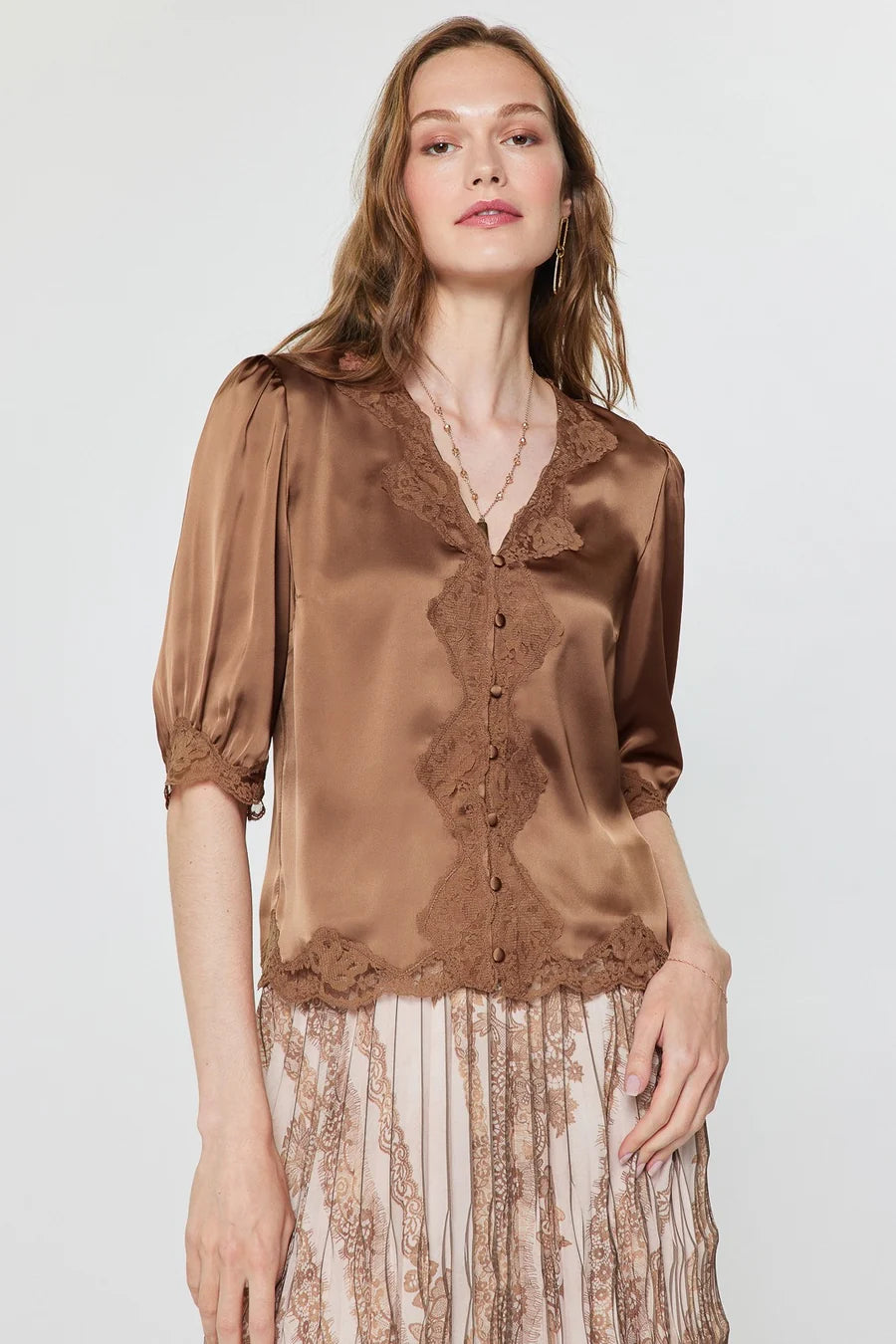 Iris Satin Blouse