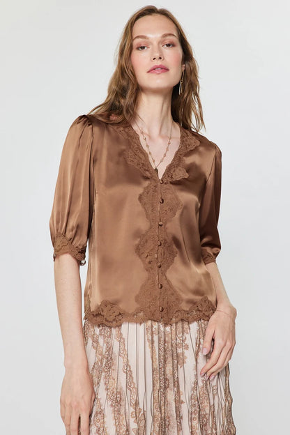 Iris Satin Blouse
