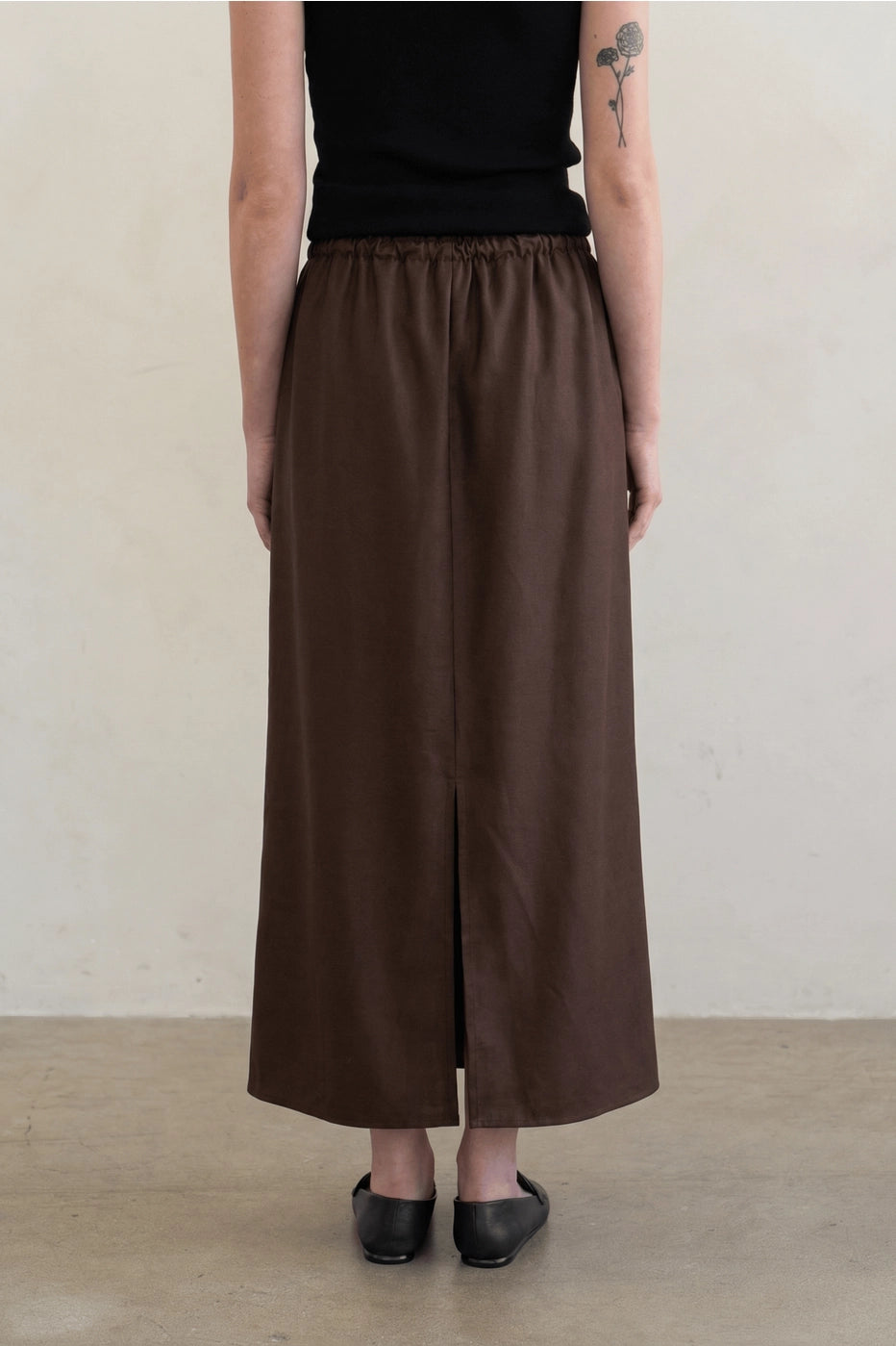 Satin Midi Skirt