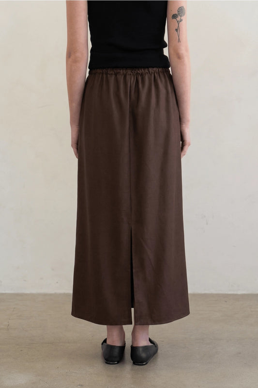 Satin Midi Skirt